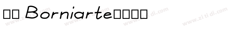 81 Borniarte字体转换
